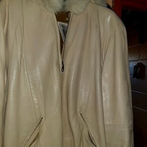 Womans leather  jacket large